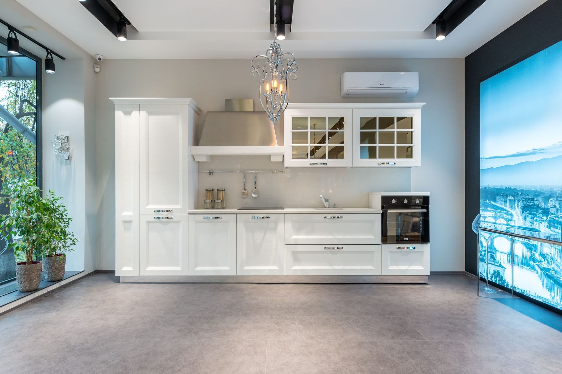 Bright custom kitchen with island